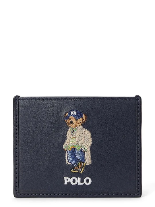 Zdjęcie produktu Polo Ralph Lauren portfel damski skórzany granatowy