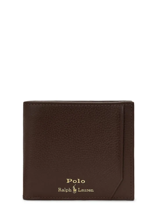 Zdjęcie produktu Polo Ralph Lauren portfel męski skórzany brązowy