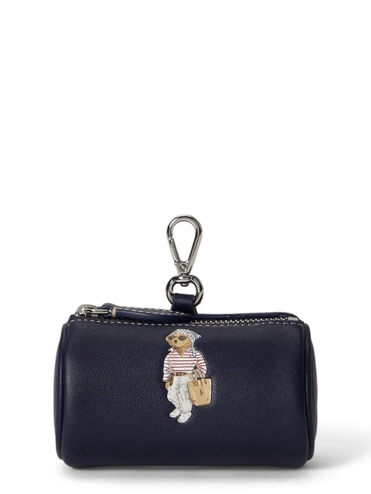 Zdjęcie produktu Polo Ralph Lauren portmonetka damska skórzana granatowy