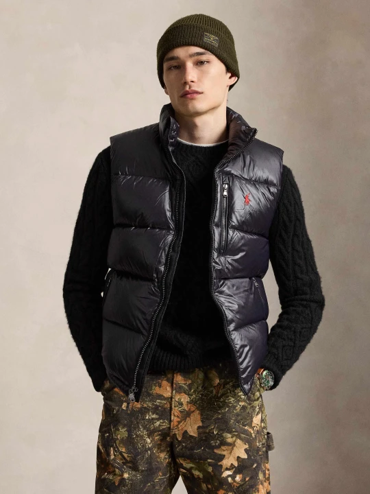 Zdjęcie produktu POLO RALPH LAUREN Puchowy bezrękawnik | Regular Fit czarny