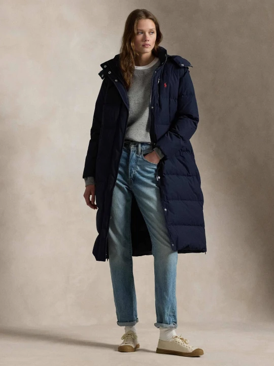 Zdjęcie produktu POLO RALPH LAUREN Puchowy płaszcz granatowy