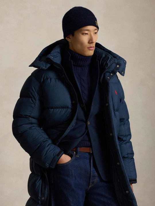 Zdjęcie produktu POLO RALPH LAUREN Puchowy płaszcz granatowy