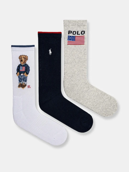 Zdjęcie produktu Polo Ralph Lauren skarpetki 3-pack granatowy
