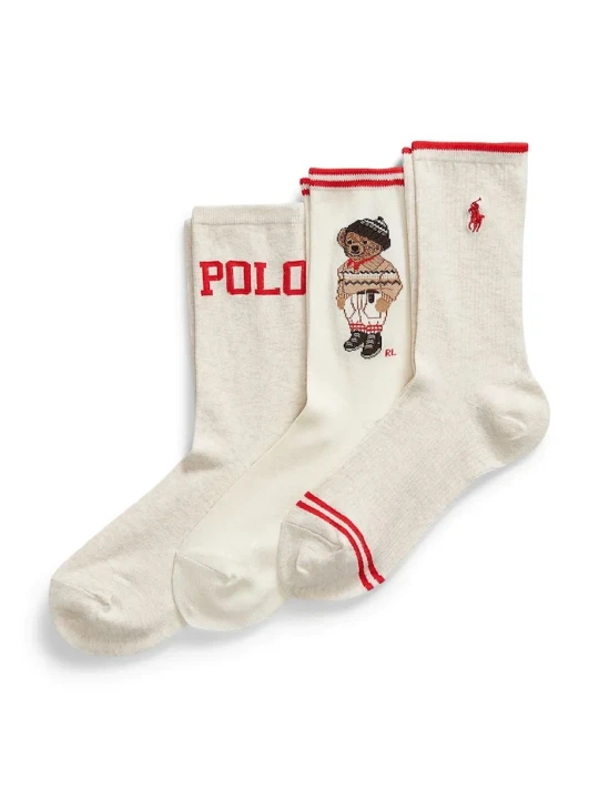 Zdjęcie produktu Polo Ralph Lauren skarpetki 3-pack beżowy