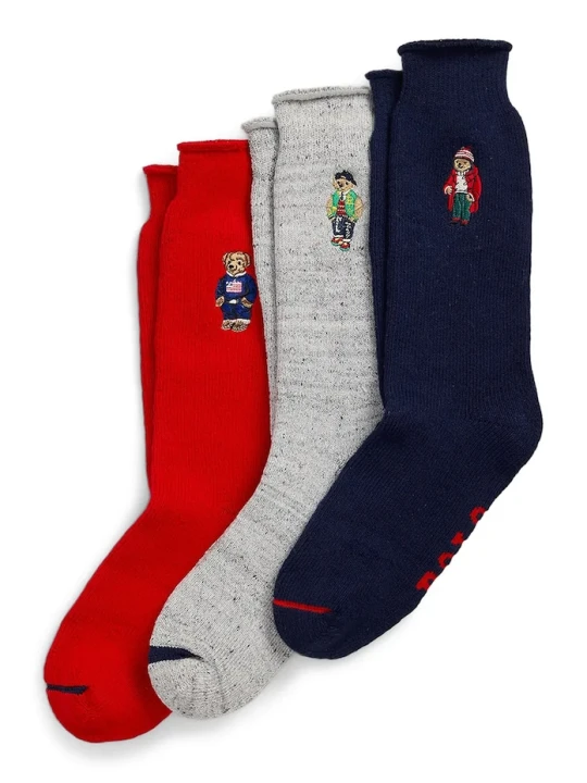 Zdjęcie produktu Polo Ralph Lauren skarpetki bawełniane 3-pack szary