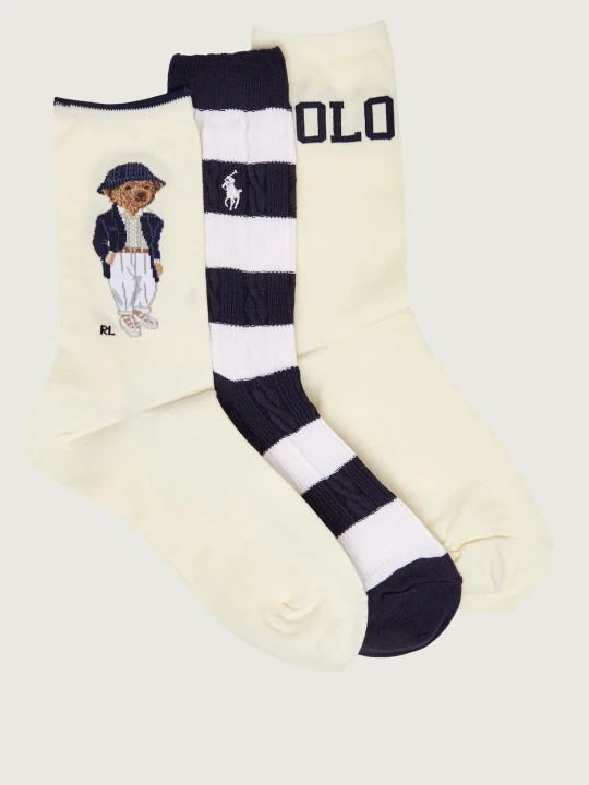 Zdjęcie produktu POLO RALPH LAUREN Skarpety 3-pack kremowy