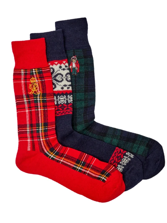 Zdjęcie produktu POLO RALPH LAUREN Skarpety 3-pack | z dodatkiem wełny czerwony