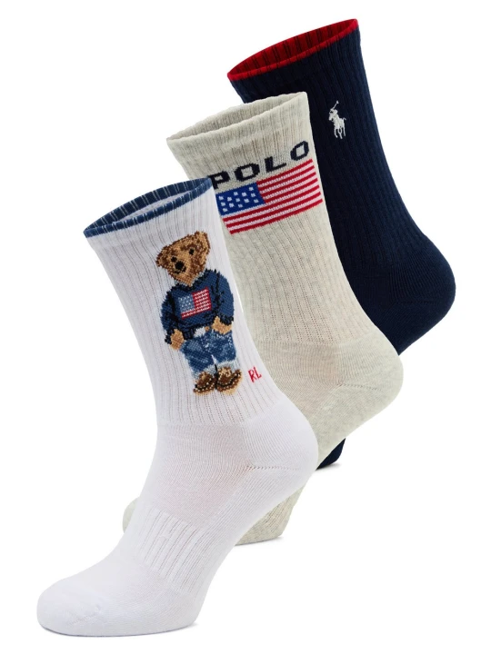 Zdjęcie produktu Polo Ralph Lauren Skarpety - 3-pak Kobiety biały|niebieski|szary