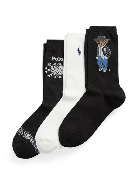 Zdjęcie produktu Polo Ralph Lauren skarpety damskie 3-pack czarny