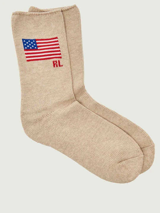 Zdjęcie produktu POLO RALPH LAUREN Skarpety FOXHOUND & PLAID CREW beżowy