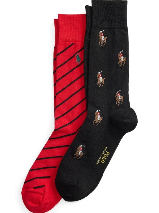Zdjęcie produktu Polo Ralph Lauren skarpety męskie z bawełną 2-pack czarny