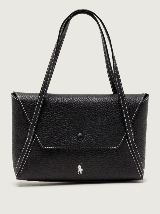 Zdjęcie produktu POLO RALPH LAUREN Skórzana kopertówka POLO PLAY czarny