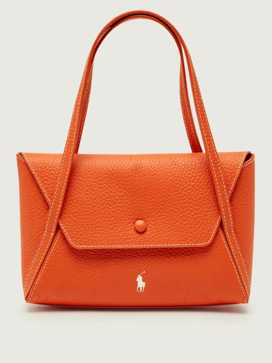 Zdjęcie produktu POLO RALPH LAUREN Skórzana torebka na ramię Polo Play pomarańczowy