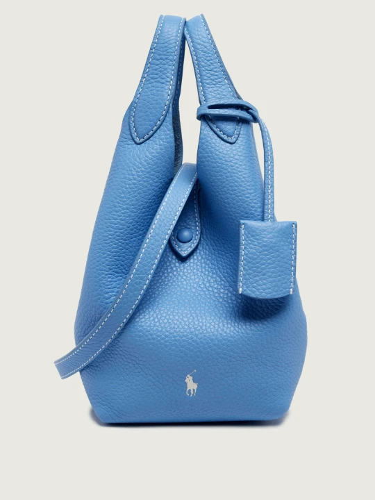 Zdjęcie produktu POLO RALPH LAUREN Skórzana torebka na ramię niebieski