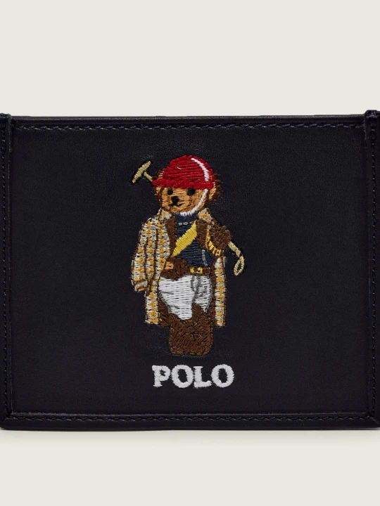 Zdjęcie produktu POLO RALPH LAUREN Skórzane etui na karty granatowy