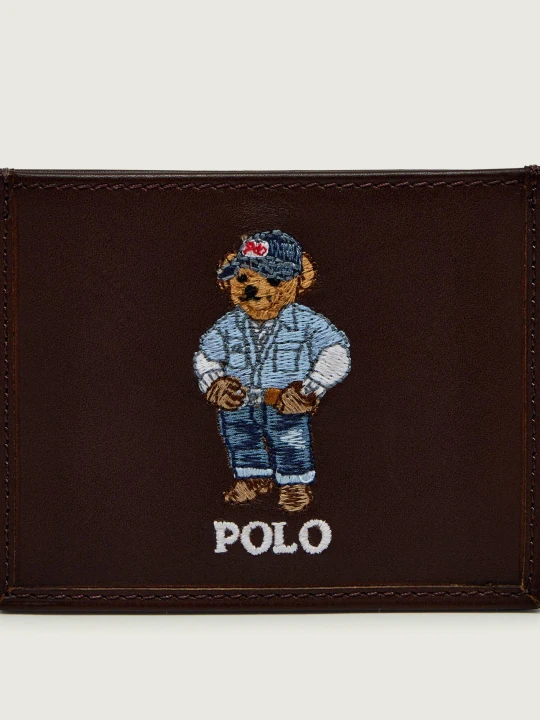 Zdjęcie produktu POLO RALPH LAUREN Skórzane etui na karty brązowy