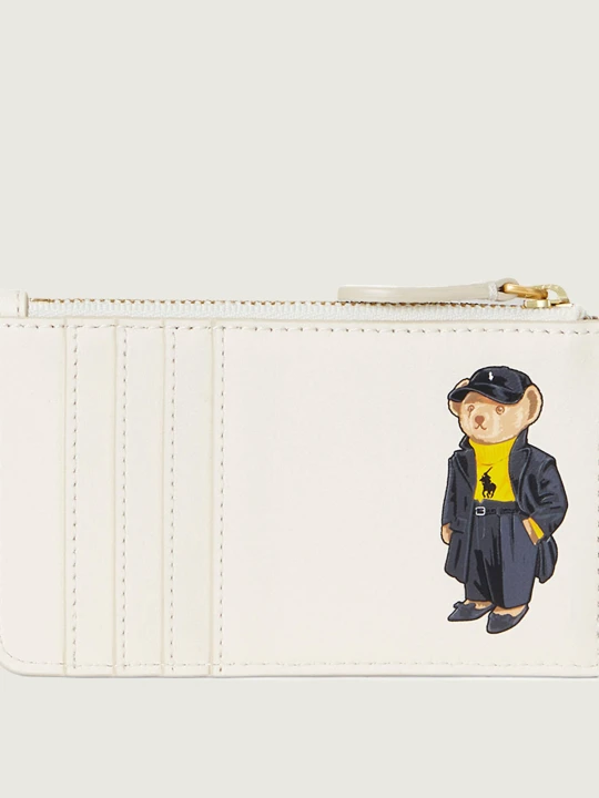 Zdjęcie produktu POLO RALPH LAUREN Skórzane etui na karty ecru