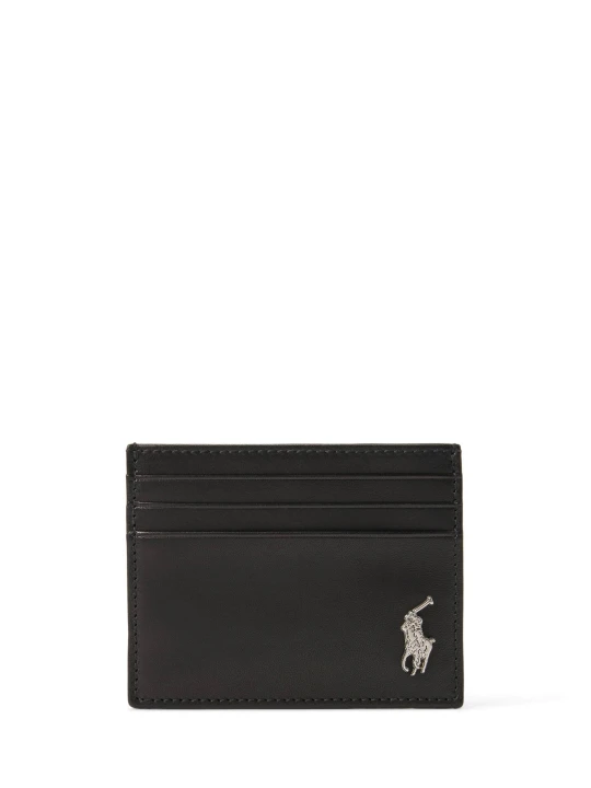 Zdjęcie produktu POLO RALPH LAUREN Skórzane etui na karty czarny