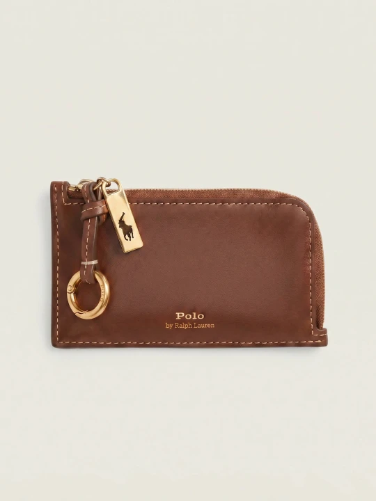 Zdjęcie produktu POLO RALPH LAUREN Skórzane etui na karty brązowy