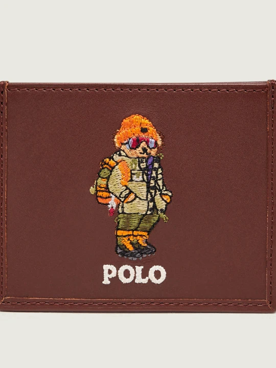 Zdjęcie produktu POLO RALPH LAUREN Skórzane etui na karty brązowy