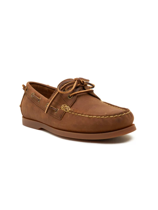Zdjęcie produktu POLO RALPH LAUREN Skórzane mokasyny MERTON BOAT-BOAT brązowy