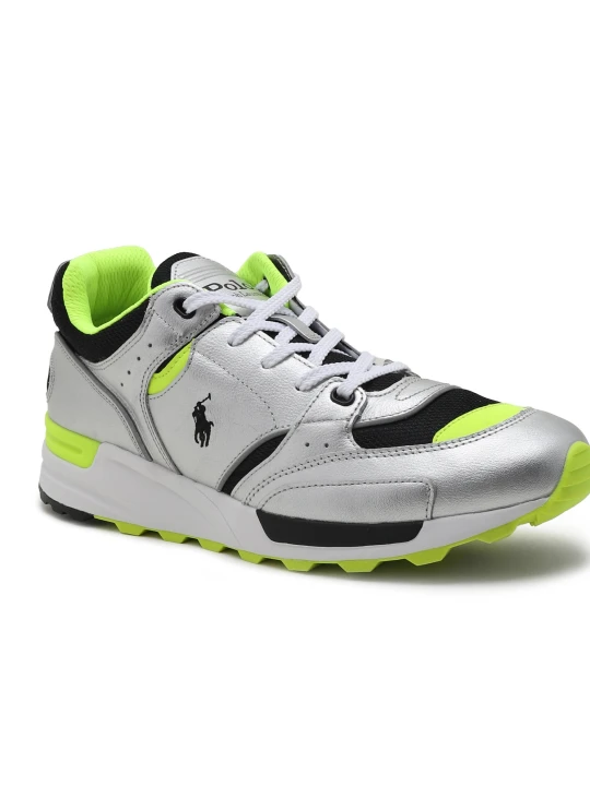 Zdjęcie produktu POLO RALPH LAUREN Skórzane sneakersy srebrny