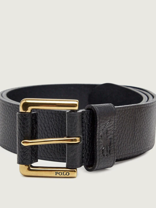 Zdjęcie produktu POLO RALPH LAUREN Skórzany pasek czarny
