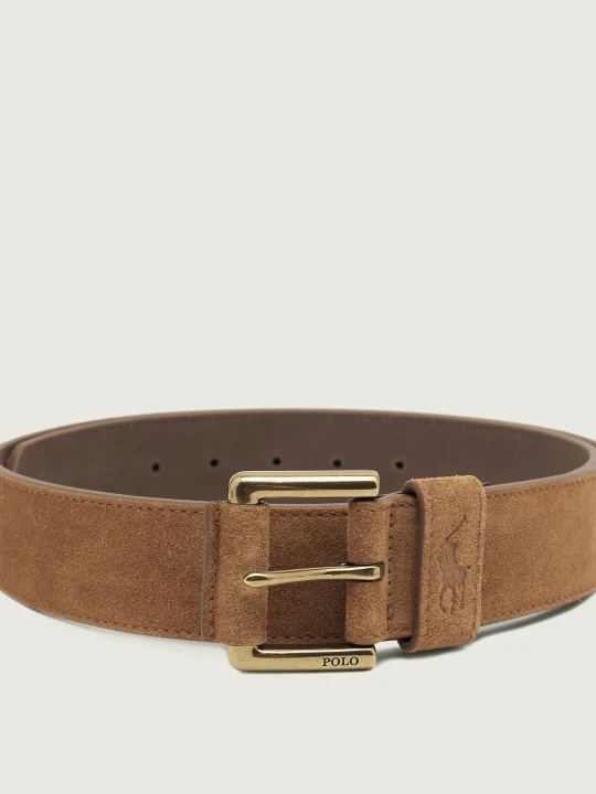 Zdjęcie produktu POLO RALPH LAUREN Pasek | zamsz brązowy