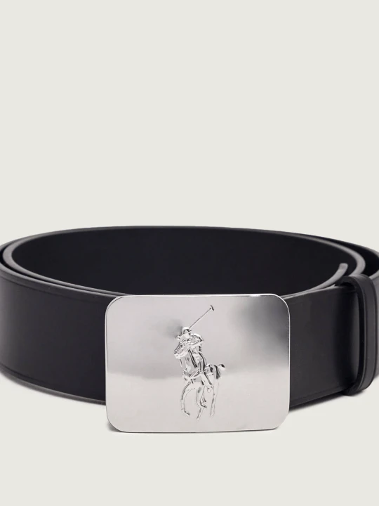 Zdjęcie produktu POLO RALPH LAUREN Skórzany pasek czarny