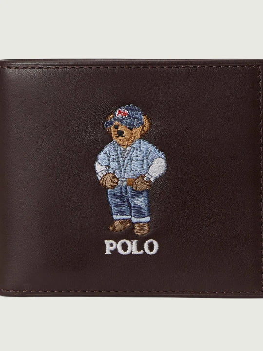 Zdjęcie produktu POLO RALPH LAUREN Skórzany portfel brązowy