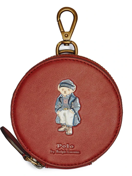 Zdjęcie produktu POLO RALPH LAUREN Skórzany portfel bordowy