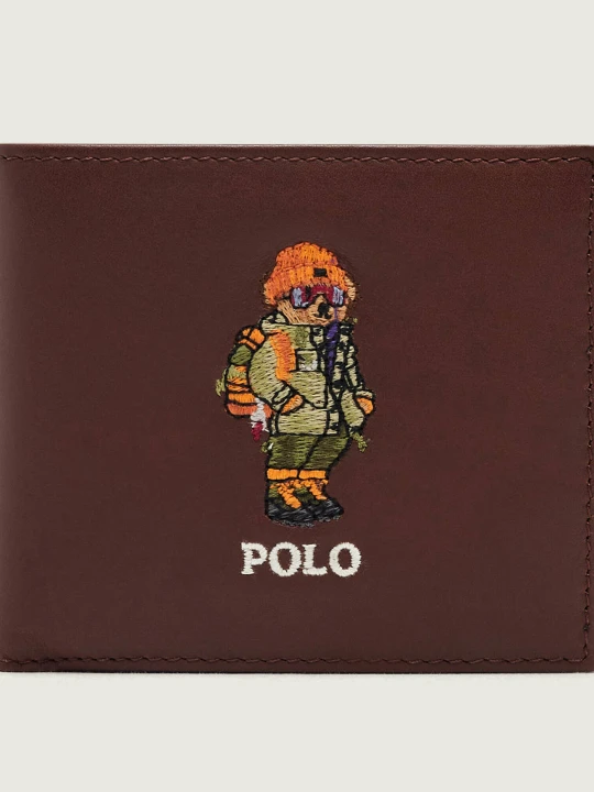 Zdjęcie produktu POLO RALPH LAUREN Skórzany portfel brązowy