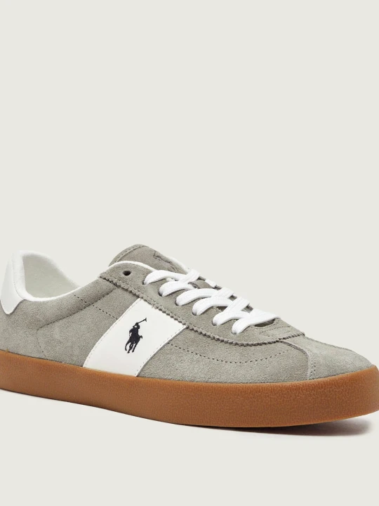 Zdjęcie produktu POLO RALPH LAUREN Sneakersy Court Vulc | zamsz szary