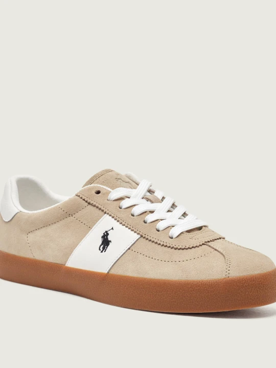 Zdjęcie produktu POLO RALPH LAUREN Sneakersy Court Vulc | zamsz beżowy