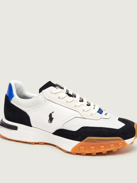 Zdjęcie produktu POLO RALPH LAUREN Sneakersy ELDRIDGE-SK-LTL | zamsz | z dodatkiem skóry biały
