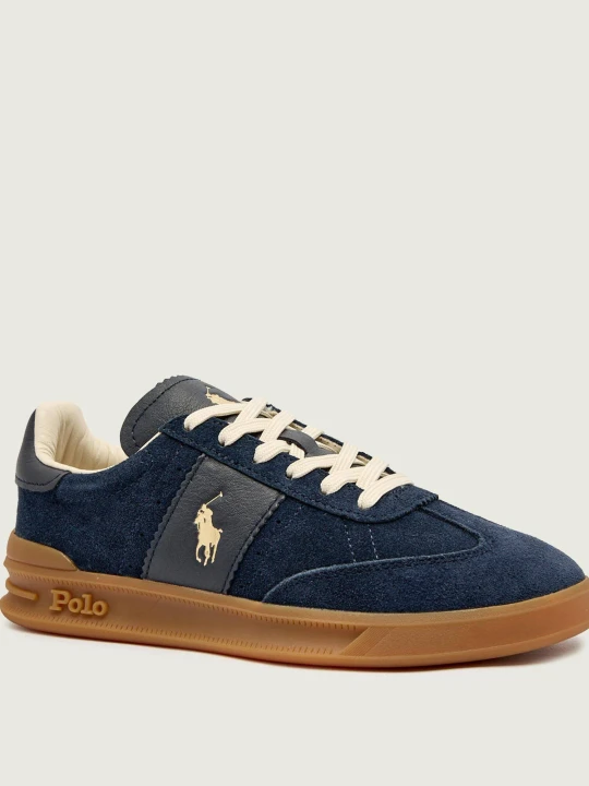Zdjęcie produktu POLO RALPH LAUREN Sneakersy HERITAGE AERA | zamsz granatowy