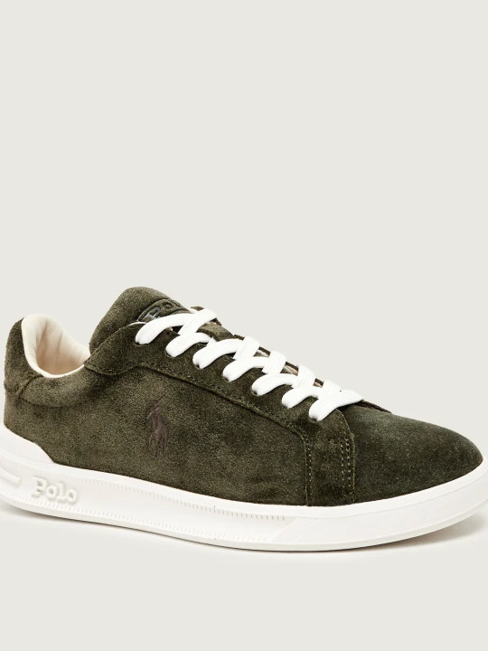 Zdjęcie produktu POLO RALPH LAUREN Sneakersy HERITAGE COURT II | zamsz oliwkowy
