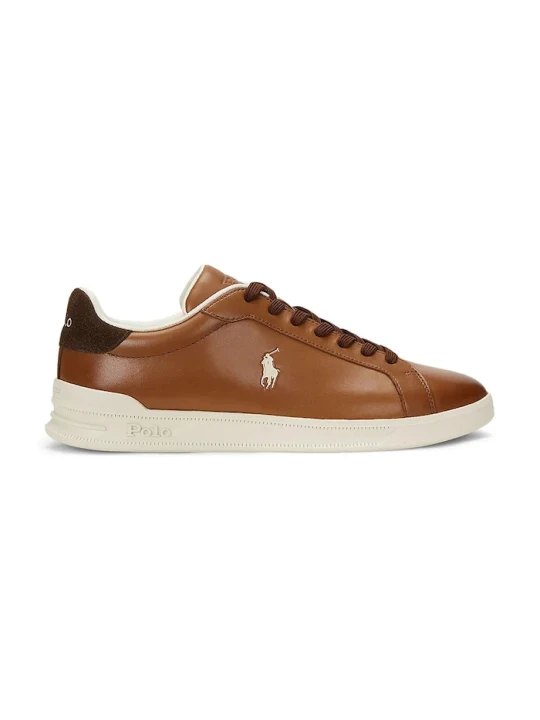 Zdjęcie produktu Polo Ralph Lauren sneakersy skórzane Hrt Crt II brązowy