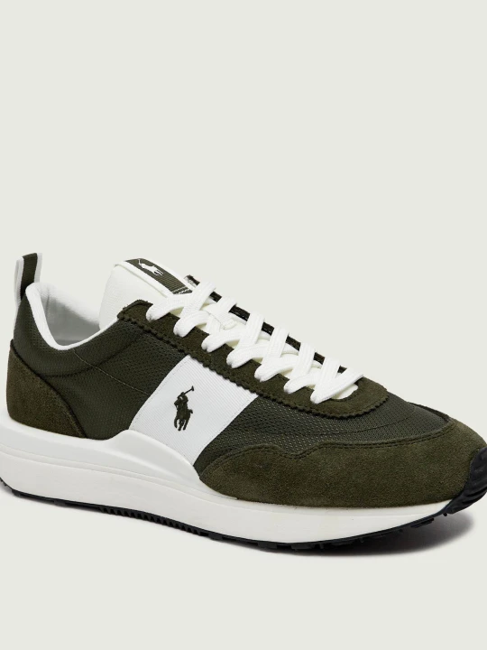 Zdjęcie produktu POLO RALPH LAUREN Sneakersy Train 89 | zamsz oliwkowy