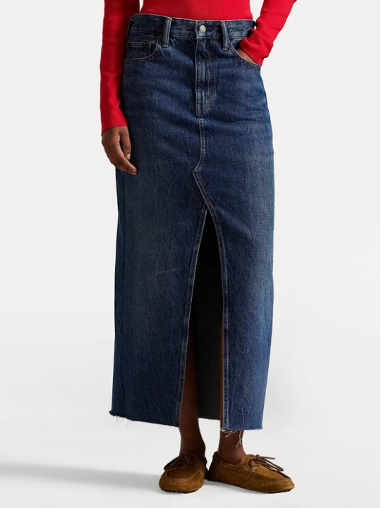 Zdjęcie produktu Polo Ralph Lauren Spódnica jeansowa 211A95501001 Granatowy Regular Fit