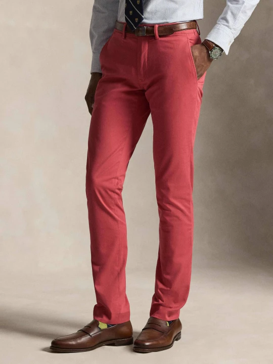 Zdjęcie produktu POLO RALPH LAUREN Spodnie chino Bedfort | Slim Fit | stretch malinowy