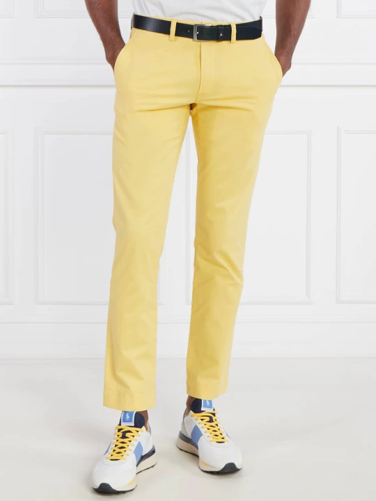 Zdjęcie produktu POLO RALPH LAUREN Spodnie chino Bedfort | Slim Fit | stretch żółty