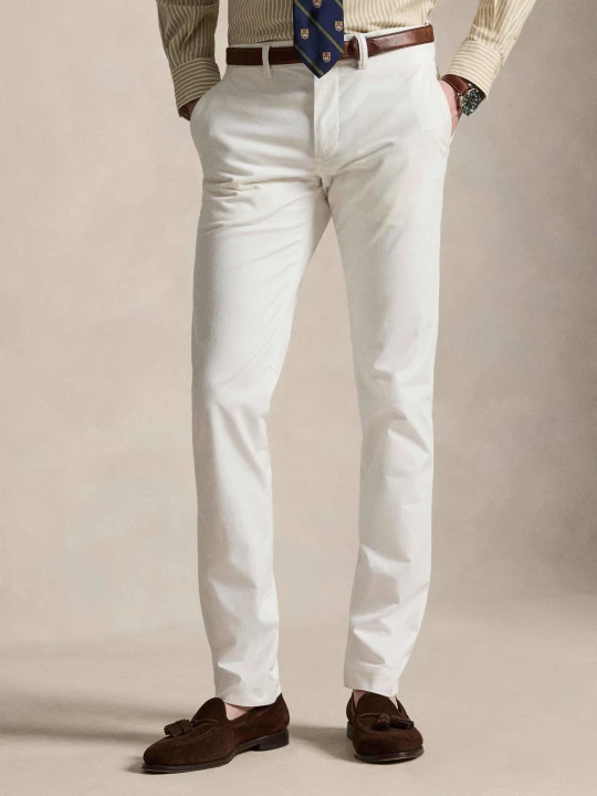 Zdjęcie produktu POLO RALPH LAUREN Spodnie chino Bedfort | Slim Fit | stretch biały