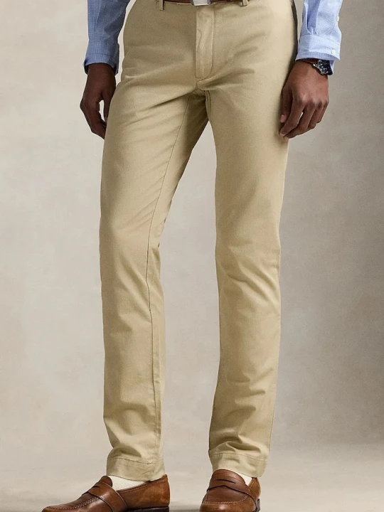 Zdjęcie produktu Polo Ralph Lauren spodnie chinos męskie z bawełną beżowy