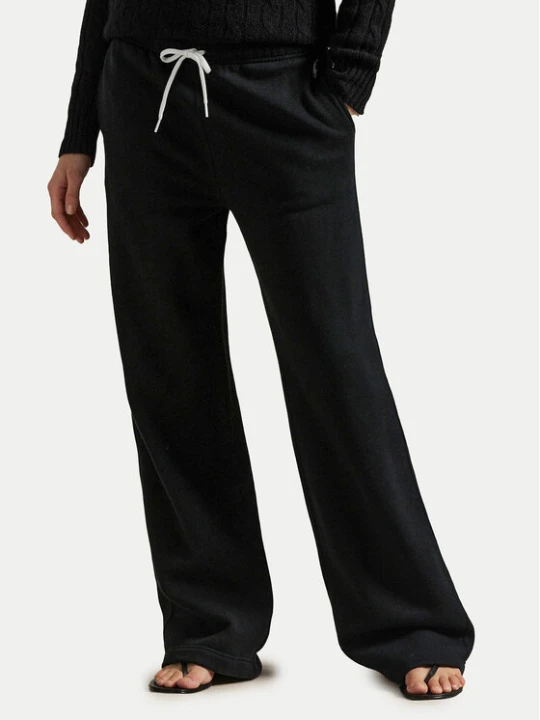 Zdjęcie produktu Polo Ralph Lauren Spodnie dresowe 211977959002 Czarny Wide Leg