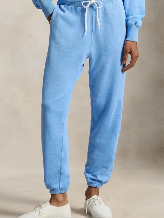 Zdjęcie produktu Polo Ralph Lauren spodnie dresowe damskie z bawełną niebieski