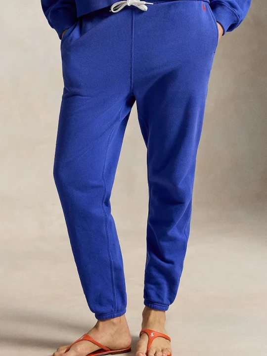 Zdjęcie produktu Polo Ralph Lauren spodnie dresowe damskie z bawełną niebieski