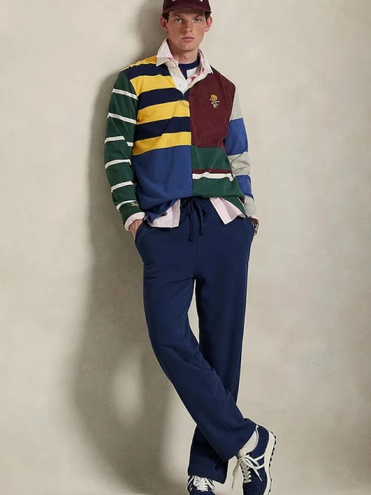 Zdjęcie produktu Polo Ralph Lauren spodnie dresowe męskie bawełniane granatowy