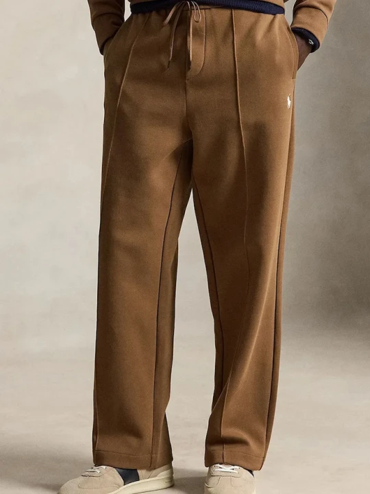 Zdjęcie produktu Polo Ralph Lauren spodnie dresowe męskie z bawełną brązowy