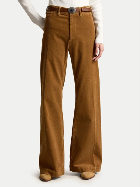 Zdjęcie produktu Polo Ralph Lauren Spodnie materiałowe 211B17556002 Brązowy jasny Flare Fit